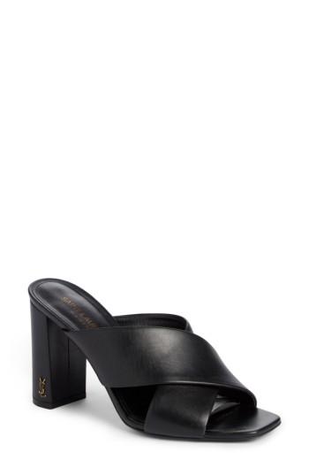 Women's Saint Laurent Loulou Mule Us / 35eu - Black