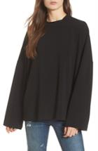 Women's Madewell Moderne Mock Neck Top, Size - Black