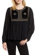 Women's Velvet By Graham & Spencer Holiday Top - Black