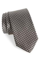 Men's Nordstrom Men's Shop Nathan Neat Silk Tie, Size - Black
