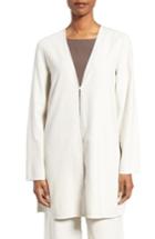 Women's Eileen Fisher Silk V-neck Long Jacket