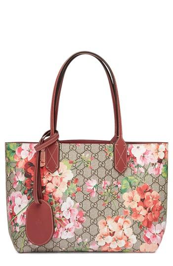 Gucci Small Turnaround Reversible Leather Tote - Pink