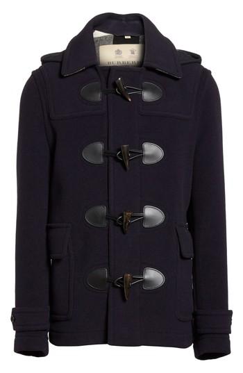 Men's Burberry Plymouth Wool Blend Duffle Jacket