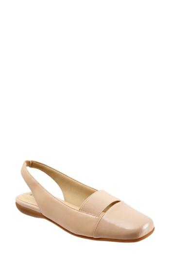 Women's Trotters 'sarina' Slingback Flat .5 M - Beige
