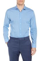 Men's 1901 Trim Fit Print Dress Shirt .5 - 32/33 - Blue