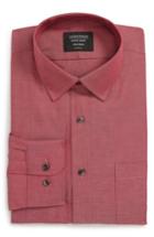 Men's Nordstrom Men's Shop Classic Fit Non-iron Solid Dress Shirt .5 - 32 - Red