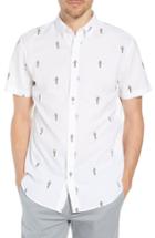 Men's Bonobos Riviera Slim Fit Cactus Print Sport Shirt R - White