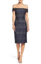Women's Eliza J Off The Shoulder Sheath Dress - Blue