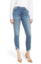 Women's Jen7 Scalloped Hem Ankle Skinny Jeans - Blue