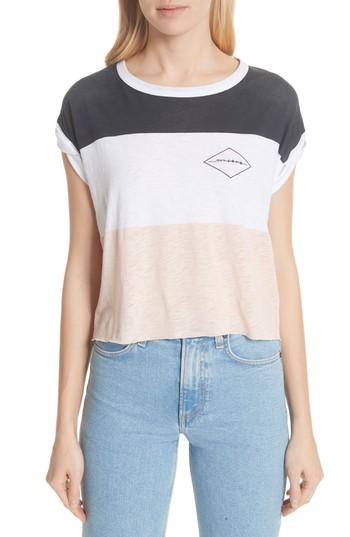 Women's Rag & Bone/jean Percy Colorblock Muscle Tee, Size - Blue