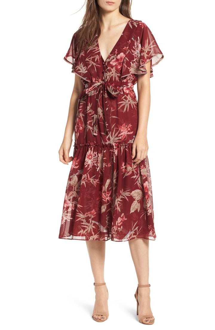 Women's Misa Los Angeles Veronique Ruffle Sleeve Dress