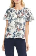 Women's Vince Camuto Smocked Garden Heirloom Top - White