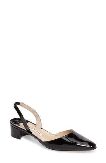 Women's Manolo Blahnik Aspro Block Heel Pump .5us / 34.5eu - Black