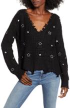 Women's 4si3nna Star Sweater - Black