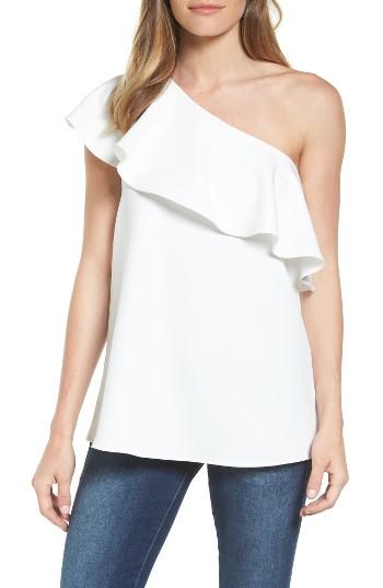Women's Pleione One-shoulder Ruffle Top - White