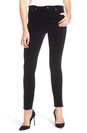 Women's Citizens Of Humanity Rocket High Waist Velveteen Skinny Pants - Blue