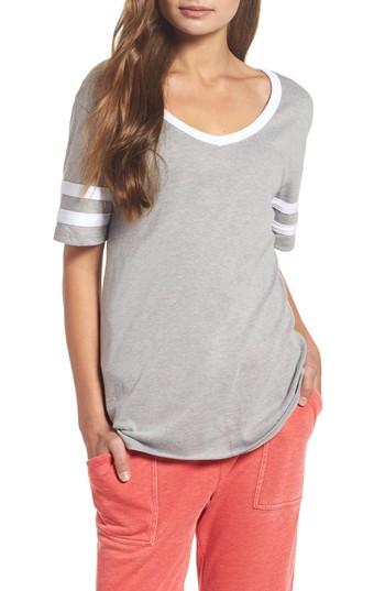 Women's Alternative Varsity Tee - Grey