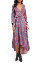 Women's Diane Von Furstenberg Print Silk Asymmetrical Maxi Dress