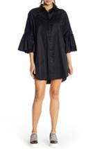 Women's Kendall + Kylie Bell Sleeve Cotton Shirtdress