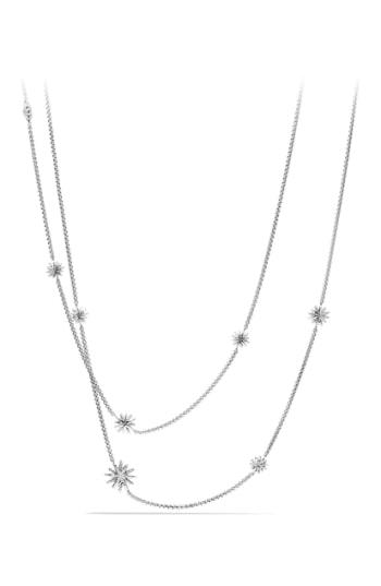 Women's David Yurman 'starburst' Station Necklace With Diamonds