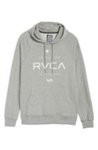 Men's Rvca Lock In Graphic Hoodie, Size - Grey