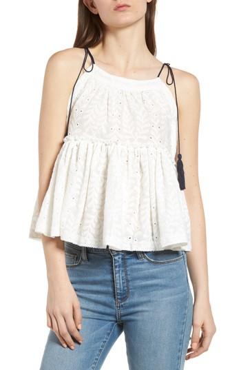 Women's Bishop + Young Rene Embroidered Tank - White