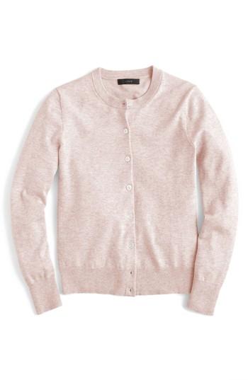 Women's J.crew Jackie Cotton Blend Cardigan - Brown