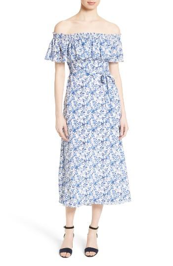 Women's Rebecca Taylor Off The Shoulder Midi Dress