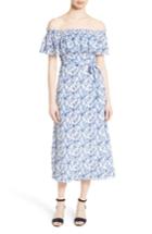 Women's Rebecca Taylor Off The Shoulder Midi Dress
