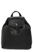 Longchamp Extra Small Le Pliage Cuir Backpack - Black