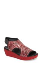 Women's Arche Naka Popa Wedge Sandal Us / 37eu - Red
