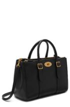 Mulberry Small Bayswater Double Zip Leather Satchel - Black
