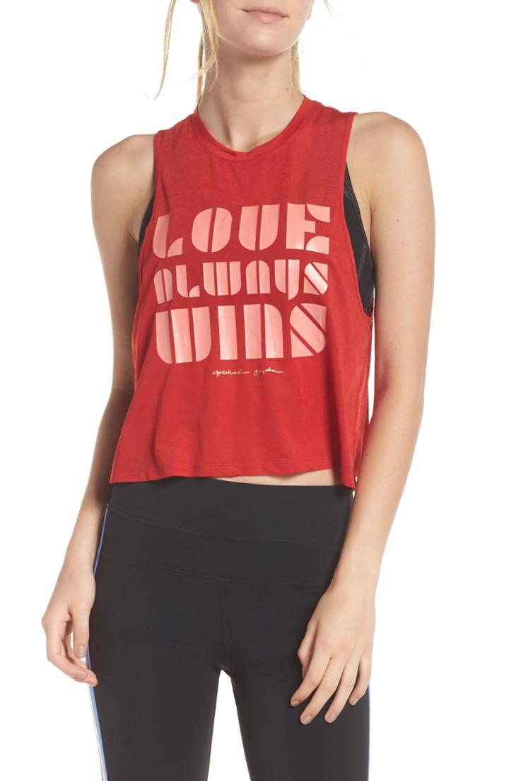 Women's Spritual Gangster Love Always Wins Crop Tank