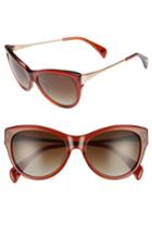 Women's Salt 55mm Polarized Cat Eye Sunglasses - Pumpkin Spice