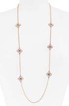 Women's Tory Burch Rope Clover Station Necklace