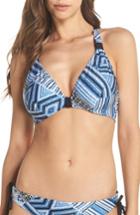 Women's Seafolly Desert Tribe Underwire Bikini Top Us / 10 Au - Blue
