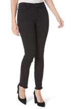 Women's Nydj Sheri High Waist Frayed Hem Stretch Slim Ankle Jeans - Black