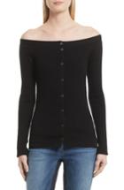 Women's Frame Off The Shoulder Sweater - Black