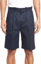 Men's Nordstrom Men's Shop Pleated Supima Cotton Shorts - Blue