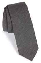 Men's The Tie Bar Cotton Tie, Size - Grey (online Only)