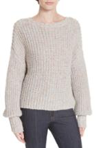Women's Cinq A Sept Cierra Tie Back Sweater - Grey