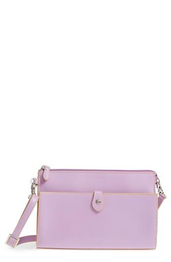 Lodis Audrey Under Lock & Key Vicky Convertible Leather Crossbody Bag - Purple