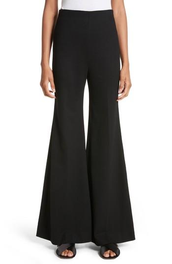 Women's Rosetta Getty Jersey Flare Pants - Black