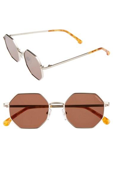 Women's Komono Monroe 51mm Sunglasses - White Gold