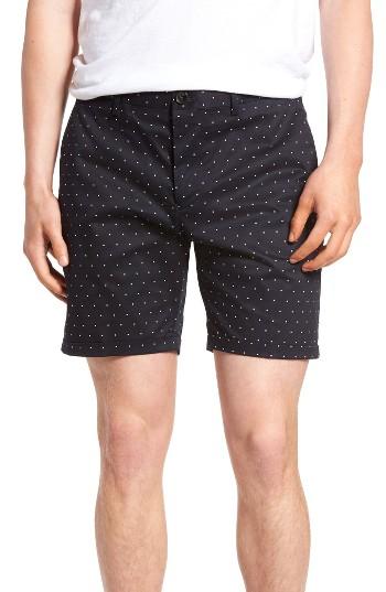 Men's Scotch & Soda Print Chino Shorts - Blue