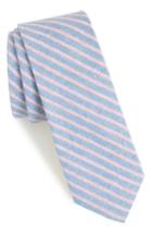 Men's 1901 Rossie Stripe Cotton Tie, Size - Blue