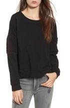Women's Socialite Fleece Panel Sweatshirt - Black