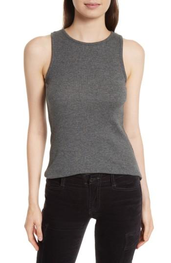 Women's Vince High Neck Tank - Grey