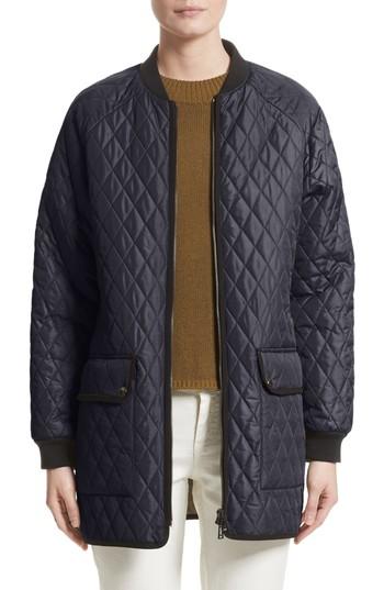 Women's Belstaff Rackham Quilted Jacket Us / 42 It - Blue