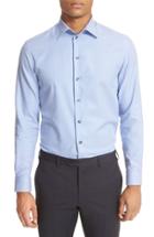 Men's Armani Collezioni Trim Fit Micro Houndstooth Dress Shirt
